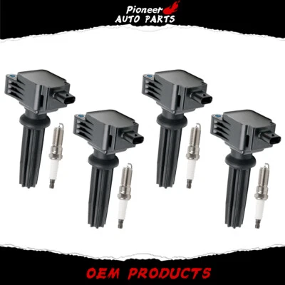 4PCS Ignition Coil&Spark Plug Pack for Ford Fusion Focus Lincoln 2.0L 2.3L UF670 Foto 1 de 4