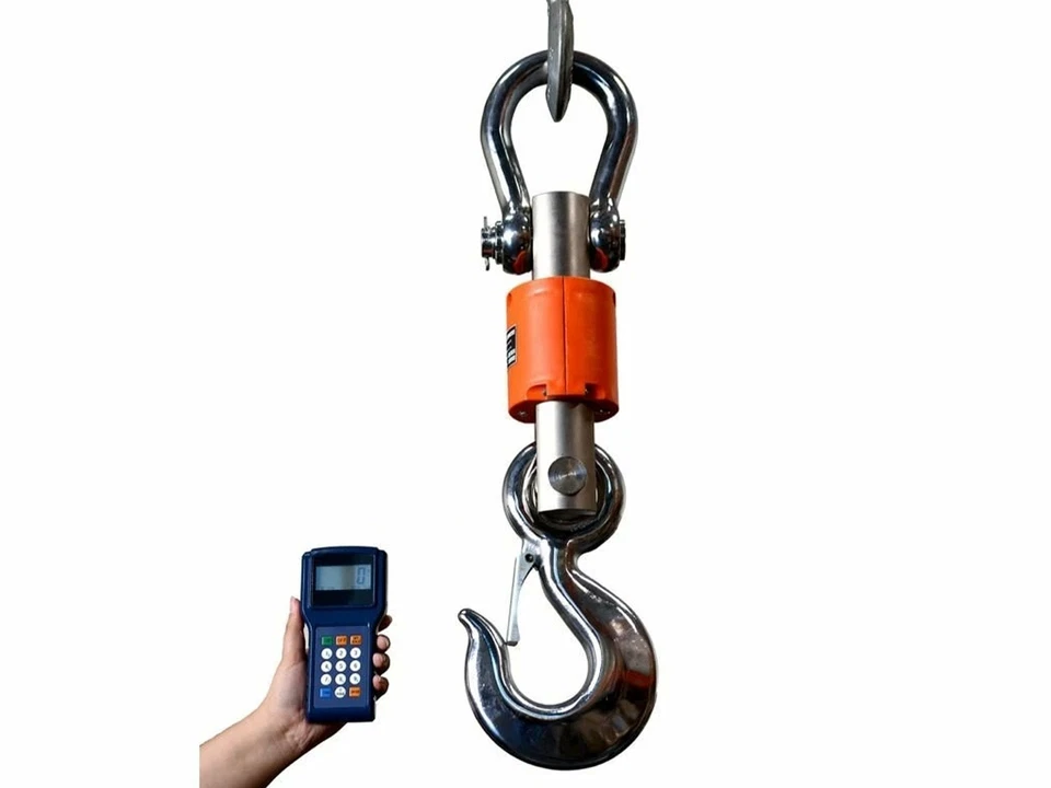 Báscula de grúa inalámbrica 300 pies escala colgante de rango de alta resistencia, 6000 libras X 1 lb Foto 1 de 1