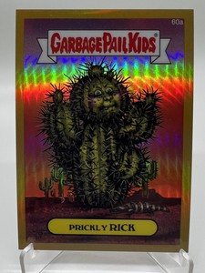 Prickly Rick 12/50 2014 Garbage Pail Kids Topps Chrome Gold Refractor GPK