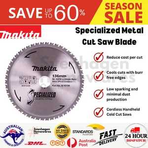 Makita Cold Metal Cutting Saw Blade 136mm 50 Teeth x 20mm Bore 4500min Max Speed - Picture 1 of 5