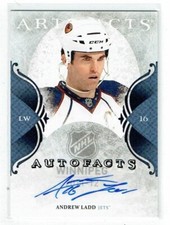 11-12 UD Upper Deck Artifacts Autofacts  Andrew Ladd  Auto