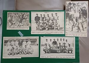 Rare Malta Lot of 5 Football Newspaper Cuttings 1950s-60s