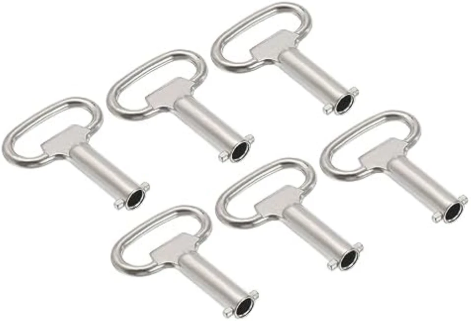 PATIKIL 13.5x6mm Presa Chiave Chiave, 6pz Elettrico Armadio Gas Acqua Contatore - Immagine 1 di 1