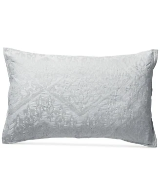 Lucky Brand 16" x 26" Ikat Embroidered 100% Cotton Decorative Pillow - White - Image 1 of 3