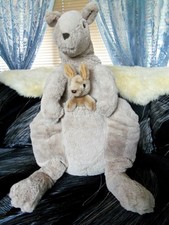 Giant 30" plush stuffed Kangaroo and baby