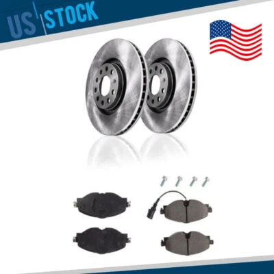 Rotores de freno de disco delanteros + pastillas de cerámica para VW GTI 2015-2018 2017 2018 Golf 312 mm Foto 1 de 4