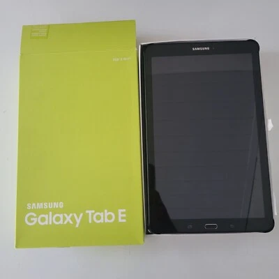Samsung Galaxy Tab E 9.6" 8GB Wi-fi Tablet Metallic Black - Image 1 of 4