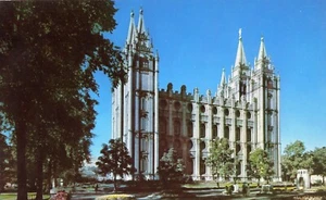Templo Mormón, Salt Lake City, Utah -- POSTAL - Imagen 1 de 2
