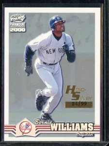 2000 Pacific Paramount Holographic Silver #166 Bernie Williams 84/99 - Picture 1 of 1