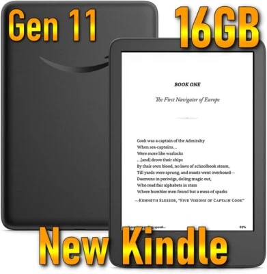 New Amazon Kindle 2024 11th gen 16 GB Without ads - Lightest most compact 16GB - Image 1 of 4