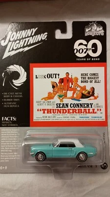 Johnny lightning 1/64 007 1965 ford mustang lt blue NIB Thunderball James Bond - Изображение 1 из 3