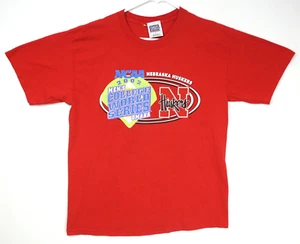 VTG 2002 Nebraska Cornhuskers Baseball College World Series T-Shirt Mens Large - Picture 1 of 9