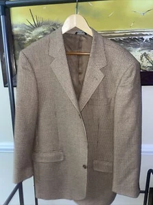 Today's Man Suit Jacket - Mens 43R Made In Italy 90% Italian Cashmere - Picture 1 of 7