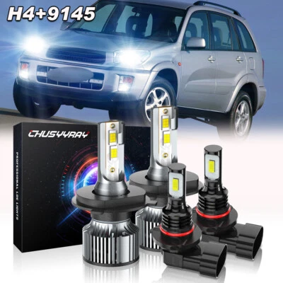 Luces LED Faros antiniebla para Toyota RAV4 2001-2002 2003 2004 2005 4X 6000K Foto 1 de 4