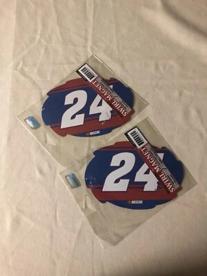 NASCAR #24 Chase Elliott 5"x6" Remolino con Diseño de Rayas Imán-Lote de 2-NUEVO EN PAQUETE Foto 1 de 3