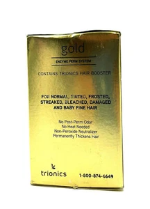 Trionics Gold Enzyme Perm System/Normal,Tinted,Frosted,Streaked,Bleached,Damaged - Picture 1 of 1