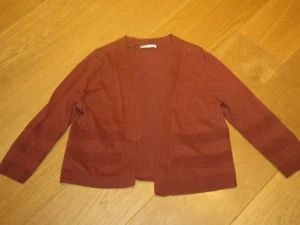 Ladies TU tan brown 3/4 sleeve open cardigan cover up, size 10 - Picture 1 of 2