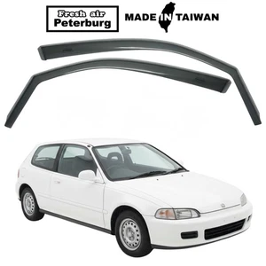 for HONDA CIVIC K6/3D/2D 1992-1995 IN-CHANNEL WIND DEFLECTOR 2PCS - Picture 1 of 9