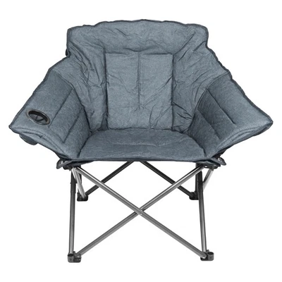 Cadeira de acampamento Zenithen Limited Alternative Club portátil dobrável ao ar livre, cinza - Imagem 1 de 4