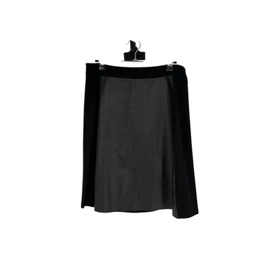 Michael Stars Skirt Women's Size Medium Black Leather French Terry Mix - Image 1 of 4