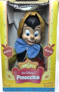 1990er Disney Christmas Motion-ette Pinocchio singend animiert in Box von Telco - Bild 1 von 8