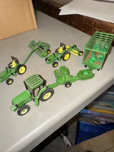 John Deere 1/64 Haying 7800, 6400 FWA Tractor Hay wagon, Mower, Baler. - Picture 1 of 7