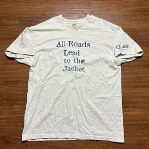 Vtg Red Jacket Nightclub Dallas TX Shirt XL S/S Promo Closed Club Tee 90s Y2K - Picture 1 of 11