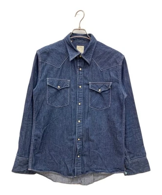 VISVIM denim western shirt Size: 2 Indigo Men 112105007001 - Image 1 of 4