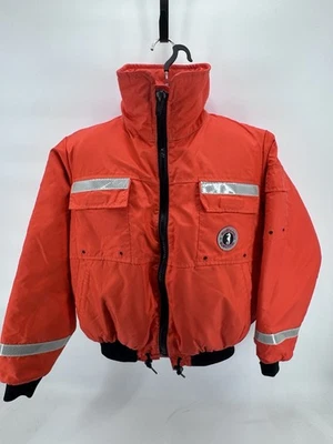 Mustang Survival Bomber Flotation Jacket LARGE 42-46" Orange MJ6211 - Image 1 of 4