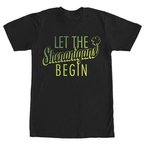 Men's Lost Gods St. Patrick's Day Let the Shenanigans Begin T-Shirt - Picture 1 of 20