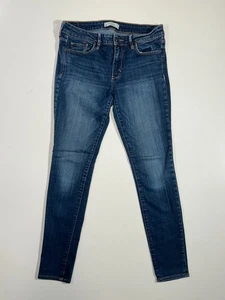 ABERCROMBIE & FITCH Womens Blue Cotton DENIM JEANS Pants/Slacks (SIZE 4S) 27x29 - Picture 1 of 9