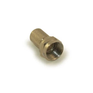 RG6 Quick Connector  Twist-on Type  Nickel Plated (Each) - Picture 1 of 2
