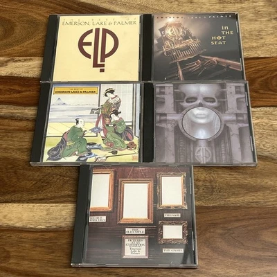 Emerson Lake Palmer 5 CD Lot - Best Victory Atlantic Hot Seat Brain Pictures - Image 1 of 4