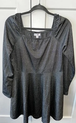 Vestido para niñas Sugar And Jade brillante manga larga elástico niños grandes talla XXL Foto 1 de 4