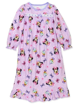 Disney Minnie Mouse Toddler Girls Granny Gown Nightgown - Image 1 of 4