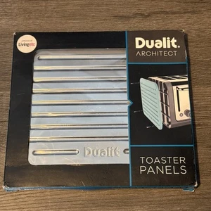 Dualit Architect Toaster Side Panels Polished Metallic Silver 2 Pack - Picture 1 of 3