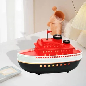 Boat Model Essential Oil Diffuser Flame Air Humidifier 2 Mist Outlet Aroma - Picture 1 of 7