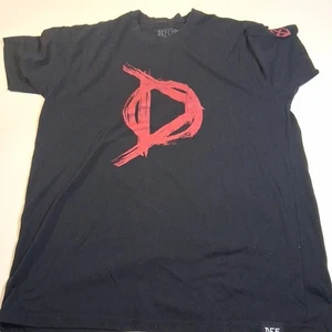 Herren DEFCOR Defcor Gr. XL Kurzarm T-Shirt Schwarz Rundhals Tee Rot D - Bild 1 von 3