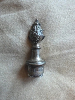 Vintage Antique Silver Plate Candelabra Flame Finial  ( Bx 201) - Image 1 of 3