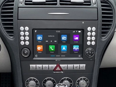 für Mercedes SLK Auto Radio DAB+ Bluetooth Navigation kabellos Apple Carplay - Bild 1 von 4