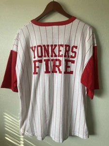 FDNY Yonkers NY Engine Adult T-Shirt XL vintage y2k baseball shirt style FIRE - Picture 1 of 6