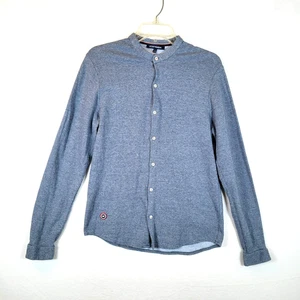 Le Slip Francais Mens Button Paris Cotton Stretch Shirt Size Small Blue - Picture 1 of 9