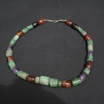 💎 Collar Precolombino Chavín Turquesa y Amatista Foto 1 de 4