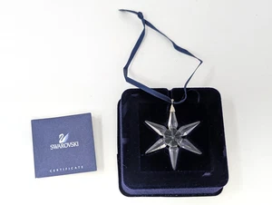 Ornamento stella Swarovski vintage 629306 stile cristallo trasparente 1,5" Natale di classe - Foto 1 di 4