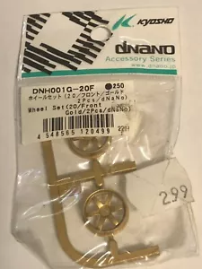 Vintage Kyosho Dnano Laufradsatz vorne # DNH001G-20f - Bild 1 von 1