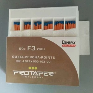 Dentsply Protaper Univeral Obturation Gutta Percha Points F3 60 Points Per Pack - Picture 1 of 3