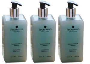 3x 16.9oz Pecksniff's SANDALWOOD & VANILLA Moisturizing Hand Wash - Picture 1 of 1