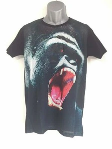 Herren Gorilla Ape King Kong Netz T-Shirt kurzärmelig schwarz Größen S M L XL - Bild 1 von 4