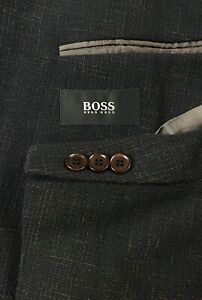 Boss Hugo Mars Sport Coat Blazer Jacket Mens 42R Black/Red [A-2141]