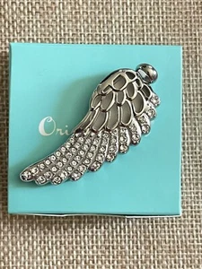 Origami Owl Studded Silver Tone Wing Locket Pendant LK1051 - Picture 1 of 4